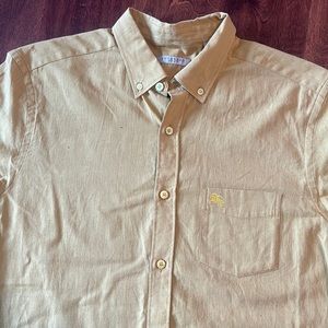 Burberry Brit short sleeve linen shirt size large